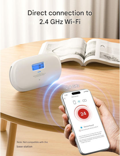 X-sense Xc0c-ir Detector Inteligent de Monoxid de Carbon 2.4ghz Wi-fi Senzor Electrochimic Ecran Lcd Alerte în Timp Real pe Telefon Baterie Înlocuibilă Montaj pe Perete Portabil
