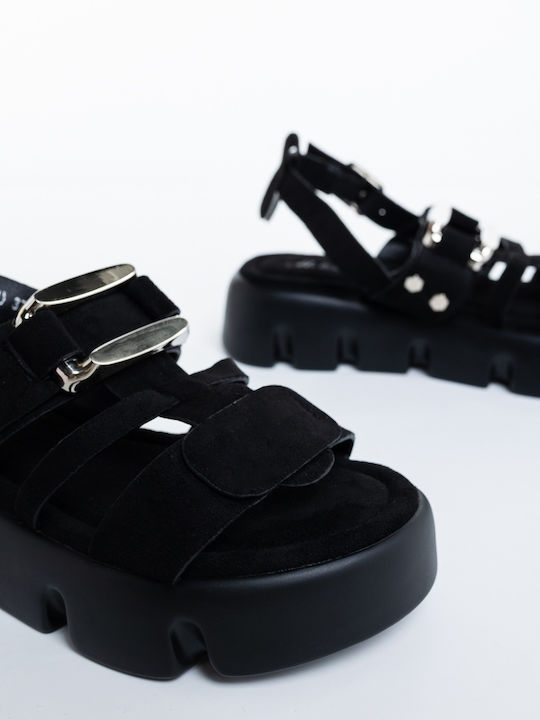 Sandale Casual Damă Negre