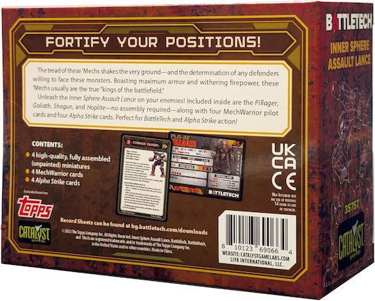 Battletech Inner Sphere Assault Lance En