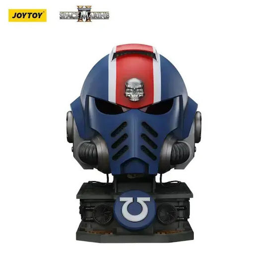 Ultramarines Lieutenant Titus Helmet Replica 1/1 Display Stand 44 Cm