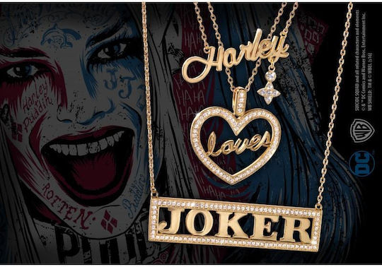 The Noble Collection DC Comics Harley Îl Iubește Pe Joker Suspendată Replică