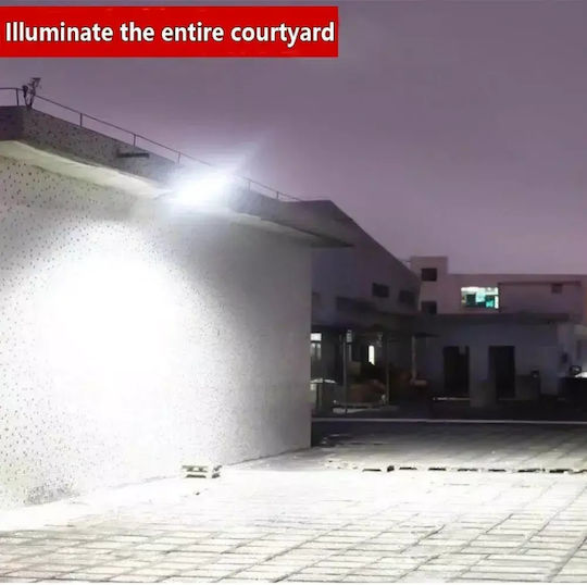 Set of 4 Wall Mounted Solar Lights Cold White 6500K with Motion Sensor and Photocell IP65