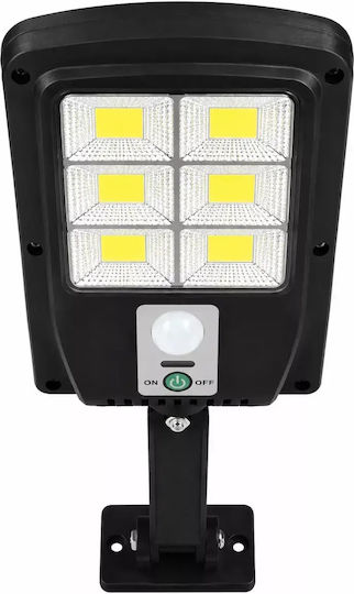 Set of 6 Wall Mounted Solar Lights Cold White 6500K with Motion Sensor and Photocell IP65
