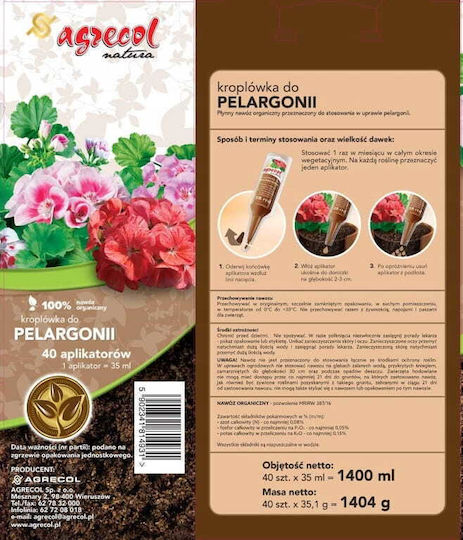 Geranium Tropfer 35ml Unterstützt Reichliche Langanhaltende Blüte