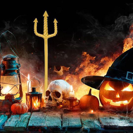 Αποκριάτικη Τρίαινα Χρυσή για Halloween από Πλαστικό