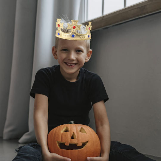 Royal Accesoriu pentru Carnaval Auriu pentru Halloween din Plastic 4 Bucăți