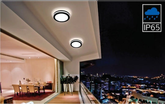 Horoz Electric Deckenleuchte Schwarz mit Integrierter LED