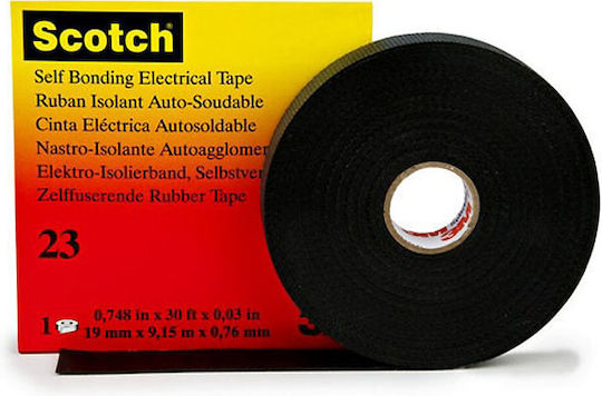 3m Scotch 23 Αυτοσυγκρατούμενη Μονωτική Ταινία 9mm X 9,15m