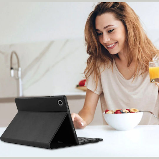 Калъф Samsung Galaxy Tab A11 Plus 11" Buddi Zuna Keyboard Case Поставка За Стилус Bluetooth Клавиатура Черен 8719246559488