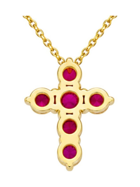 Salvatore Plata Damen Kreuz aus Silber mit Kette