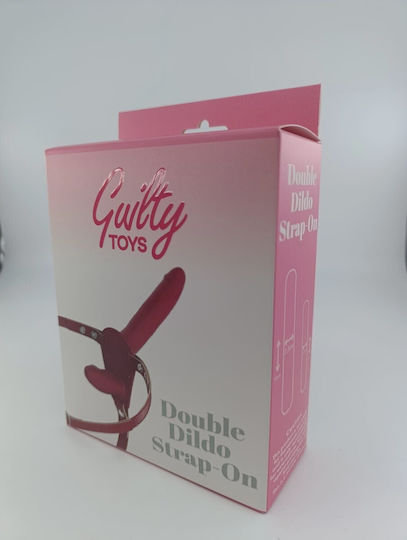 Strap-on Women-double Dildo-silicone Red Guilty Toys