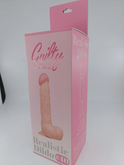 Guilty Toys Ρεαλιστικό Dildo με Βεντούζα Flesh