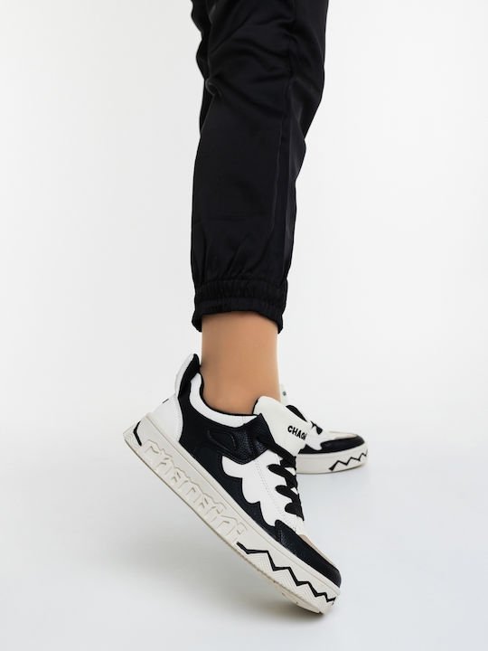 Adidași Flatforms Pentru Femei Albi și Negri