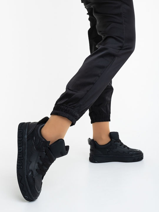 Damentaschen Flatforms Sneakers Schwarze
