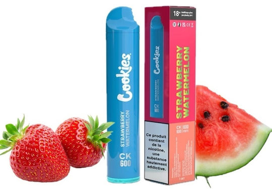 Cookies Wand Единично Употребима Електронна Цигара Strawberry Watermelon 2ml 20mg Червена