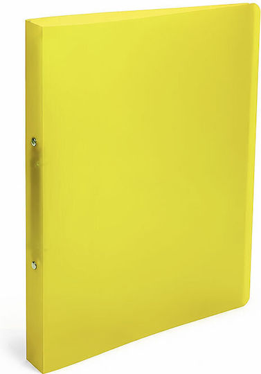 Ex-files Ντοσιέ Ρρ 2 Κρίκοι 25x31 5x 2,2 Φωσφορούχα Χρώματα Κίτρινο
