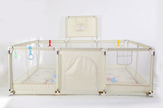 Park with Mattress Beige 200x180cm