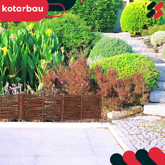 Kotarbau Μπορντούρα Κήπου σε Μπεζ Χρώμα 60x20cm 10τμχ