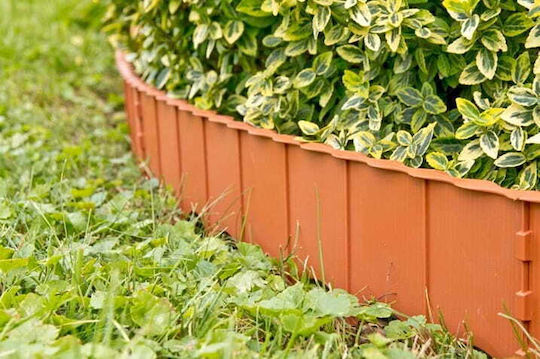 Lawn Μπορντούρα Κήπου σε Καφέ Χρώμα 59x11.6cm