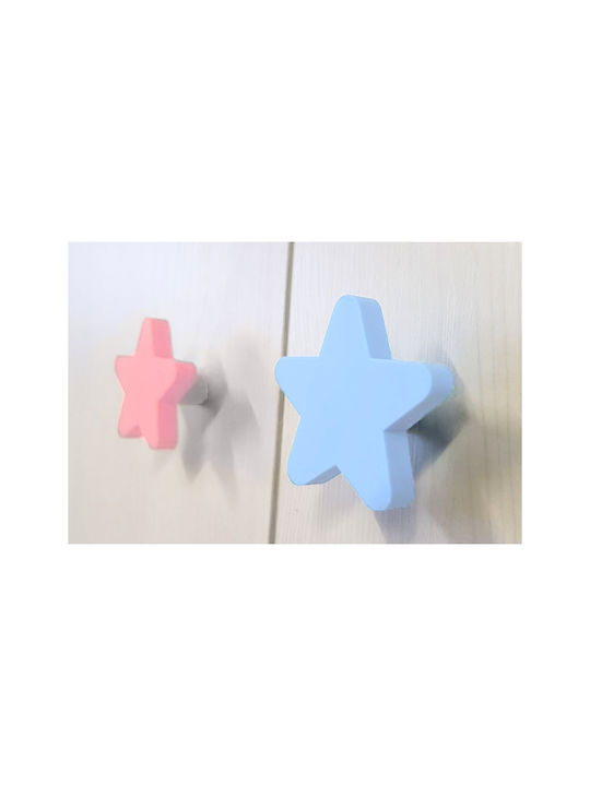 More&Deco Kids Furniture Knob Made of Metallic in Blue Colour
