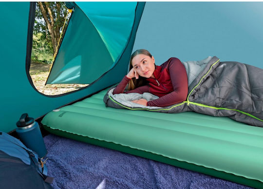 Bestway Υπέρδιπλο Υπόστρωμα Camping 75x142cm Πάχους 15cm Πράσινο