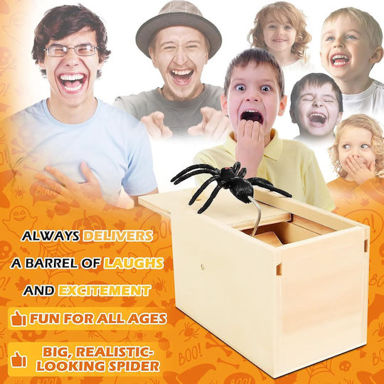 Holz Interaktives Spielzeug Pop-up Spider Prank Joke Verschiedene Designs