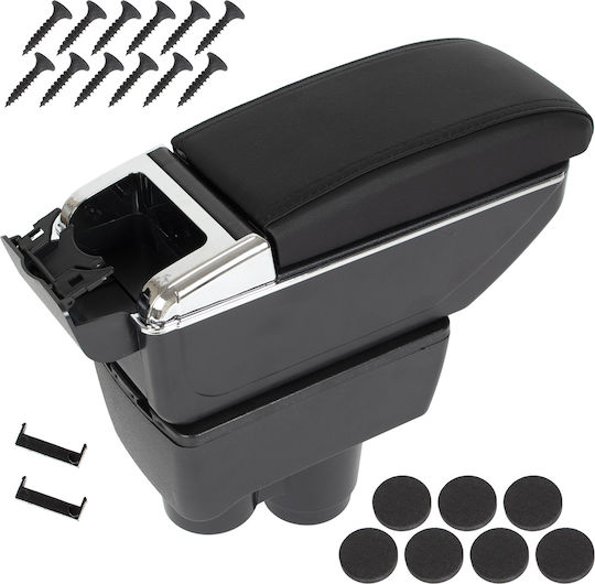 Dacia Duster Ii 2017 Armrest Storage Black Eco-leather + Installation Kit