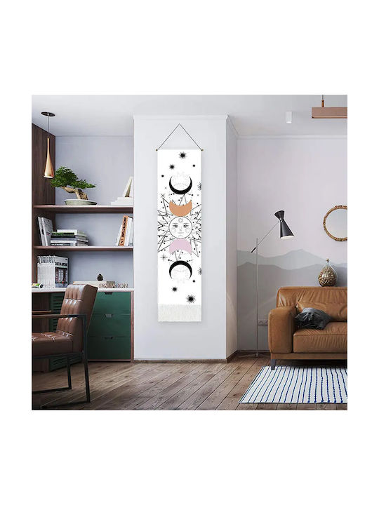 FRIPIA Decorațiune Suspendată Albă Din Țesătură 130x32.5cm