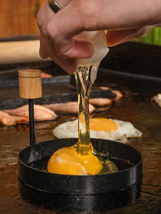 Barbecue Tool Set Breakfast Preparation On The Cooking Plate Blackstone