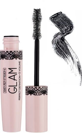 Seventeen Glam Mascara for volume & Curling 01 Black 13ml