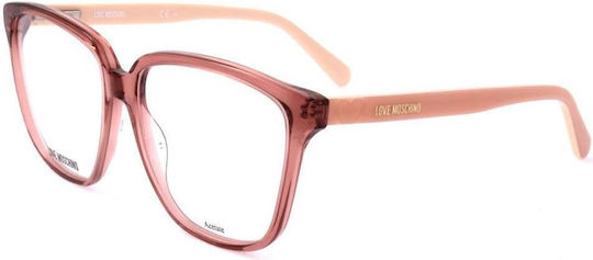 Moschino Women's Acetate Brown Prescription Eyeglass Frame MOL583 2LF