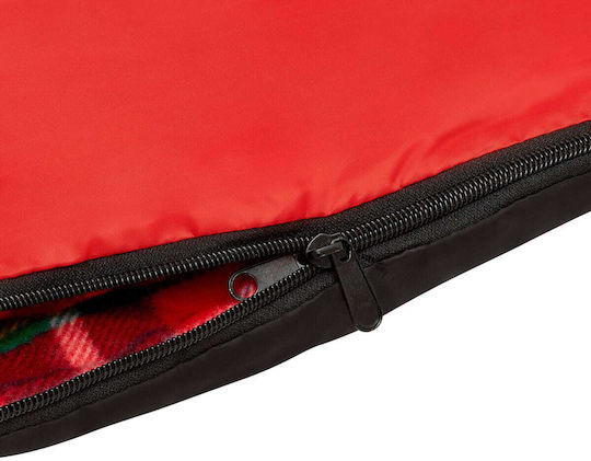 Nils Sleeping Bag Μονό Czarno-czerwony