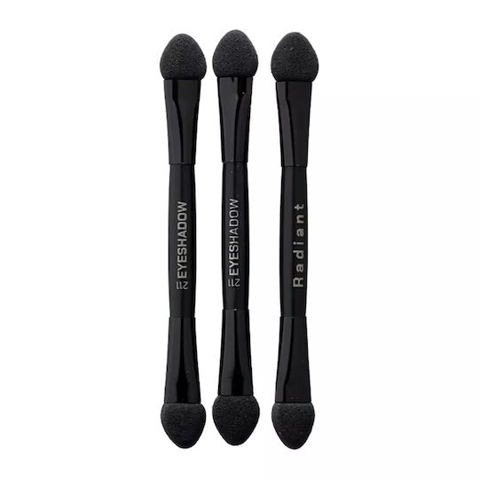 Radiant Professional Makeup Brush Set for Eye Shadow with Synthetic Bristle 211 3 Pieces