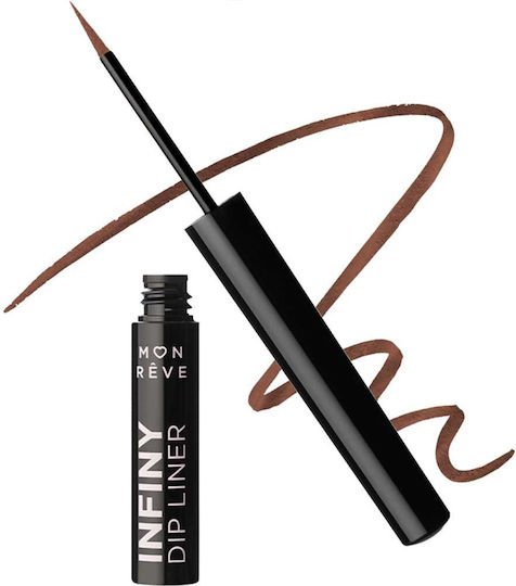 Mon Reve Infiny Dip Waterproof Liquid Eye Liner No.14 Real Brown 2ml