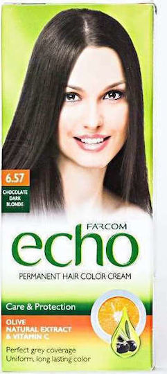 Farcom Echo Vopsea De Păr 6.57 Blond Închis Ciocolatiu 60ml