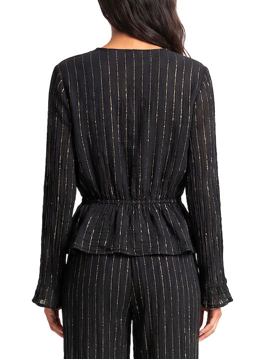 August Bluza Damă Bumbac Mânecă Lungă cu Decolteu în V Gri August Bluza Damă Bumbac Mânecă Lungă cu Decolteu în V Gri
