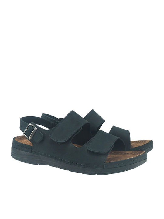 Damen Flache Sandalen Schwarz