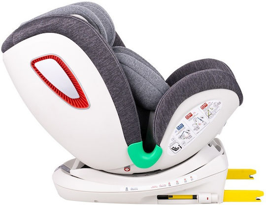 Buf Boof Platinum Deluxe Car Seat i-Size with Isofix Gray 0-36 kg