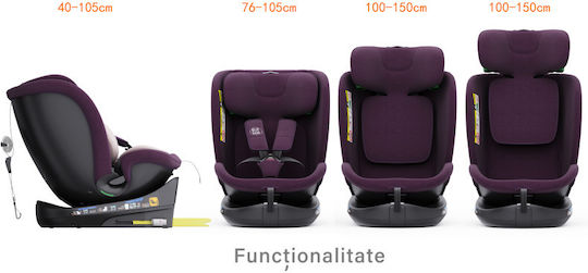 Buf Boof B-Joy Deluxe Autositz i-Size mit Isofix Lila 0-36 kg