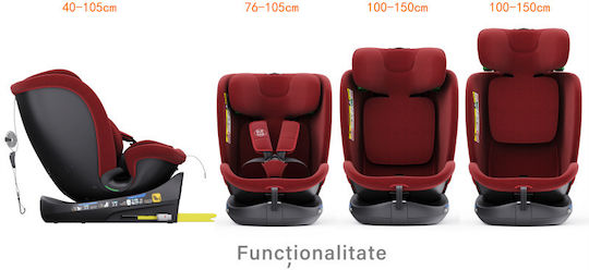 Buf Boof B-Joy Deluxe Autositz i-Size mit Isofix Rot 0-36 kg