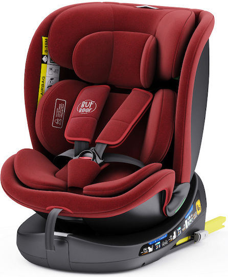 Buf Boof B-Joy Deluxe Autositz i-Size mit Isofix Rot 0-36 kg
