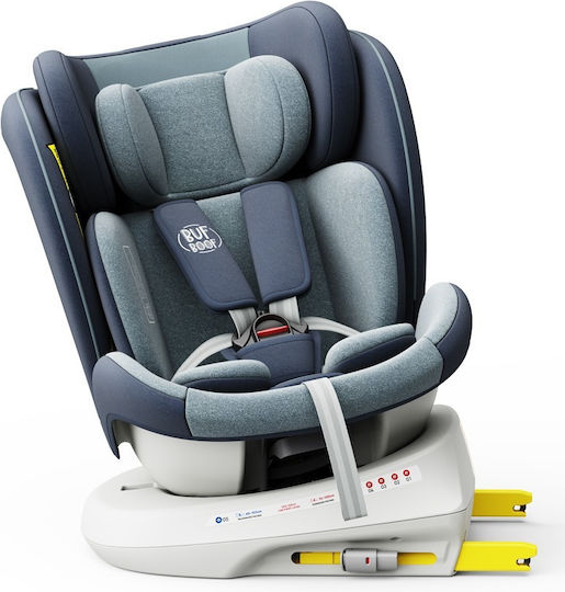 Buf Boof TWT Plus Deluxe Детско Столче за Кола High-back Booster i-Размер с Isofix Blue 0-36 кг