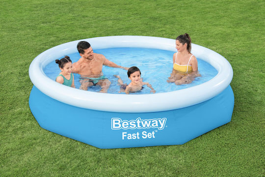 Bestway Runde Schwimmbecken 3200lt Aufblasbar Blau