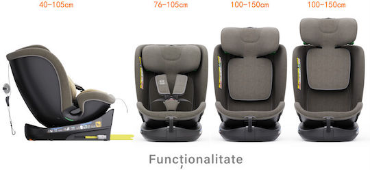 Buf Boof B-Joy Deluxe Autositz i-Size mit Isofix Light Brown 0-36 kg