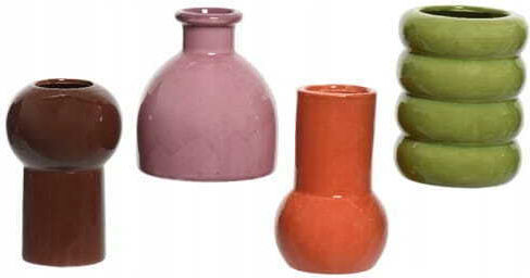 Kaemingk Βάζο Πορσελάνης 8x8xΥ12cm (Διάφορα Χρώματα)