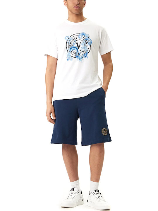 T-shirt Λευκο- Μαυρο- Μπλε