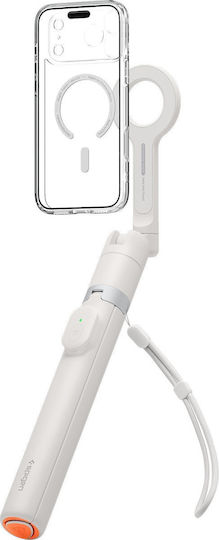 Spigen S582 Selfie Stick Cell Phone Tripod Bluetooth Beige