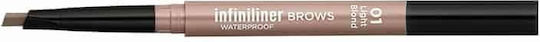 Mon Reve Infiniliner Gel Augenbrauen-Make-up Wasserdicht Bleistift für Augenbrauen 01 Hellblond