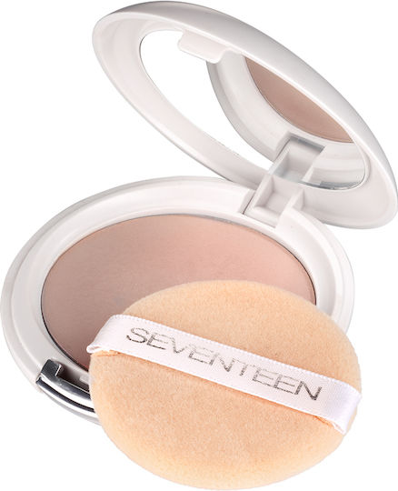 Seventeen Natural Silky Compact Powder Powder 1 Translucide SPF15 12gr