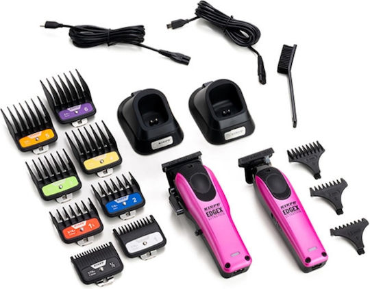 Kiepe Edgex Combo Set Σετ Κουρευτικής Μηχανής Ροζ